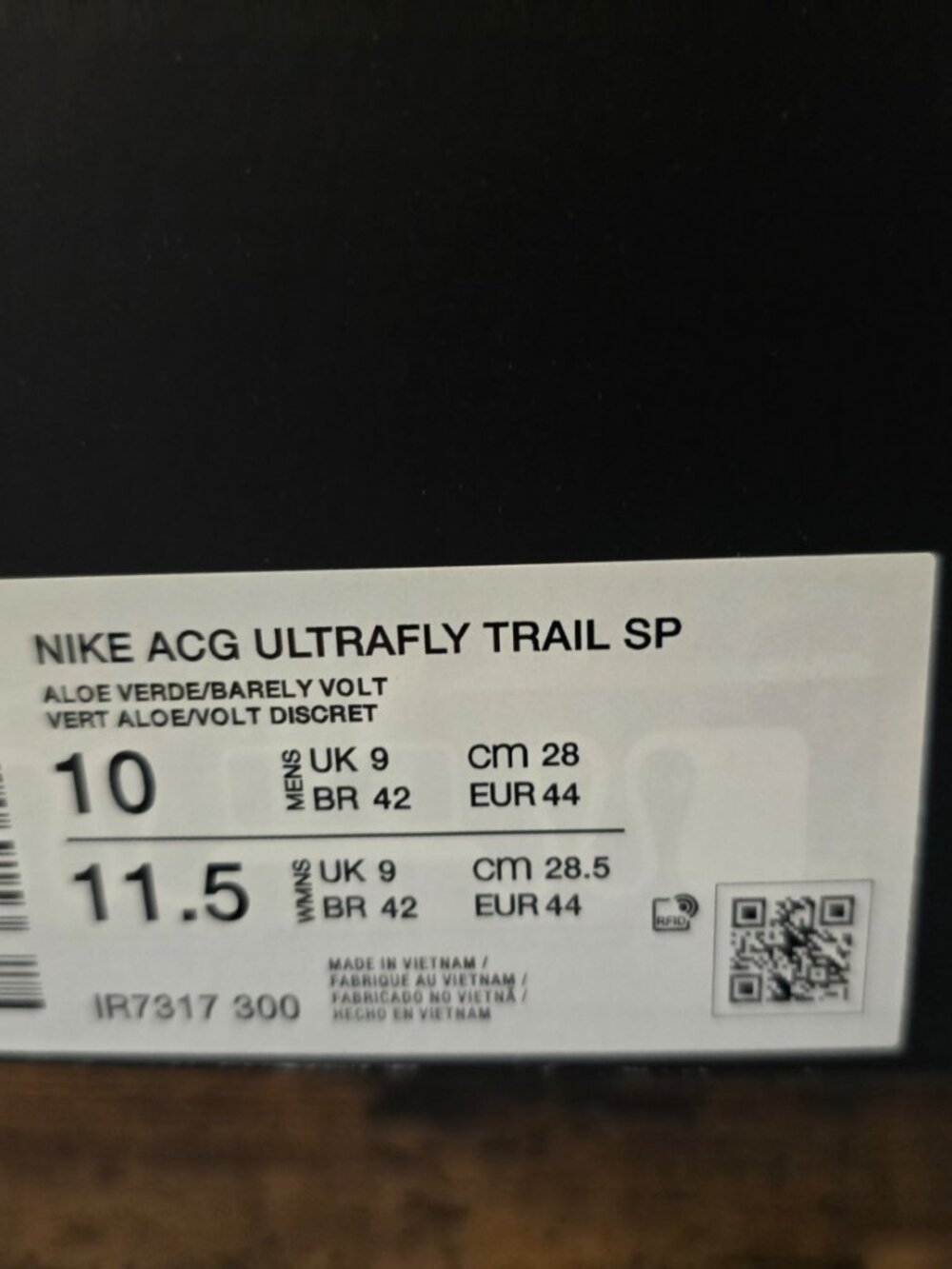 Nike ACG Ultrafly Trail SP Dutch Green Barely Volt IR7317-300 Size 10 Men's NEW - Picture 10 of 15